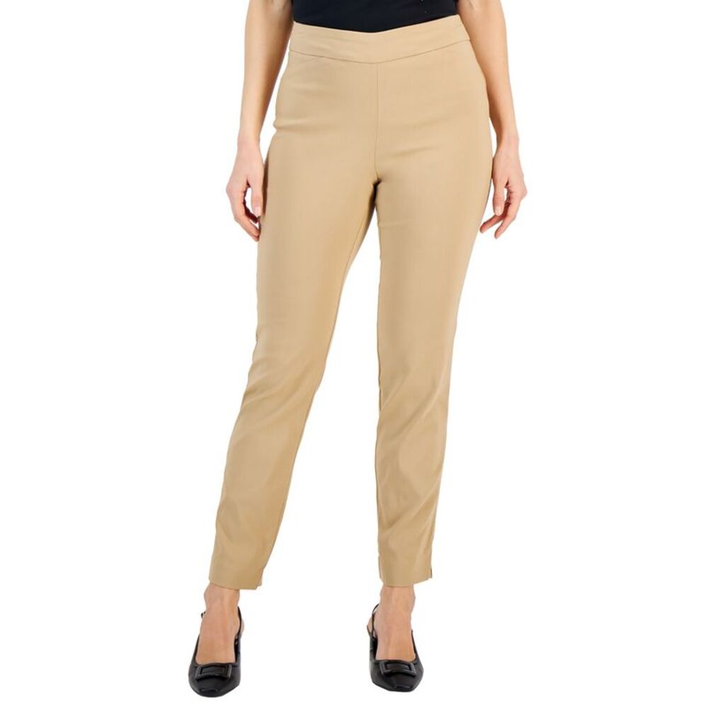 JM Collection Women's Cambridge Woven Pull-On Pants